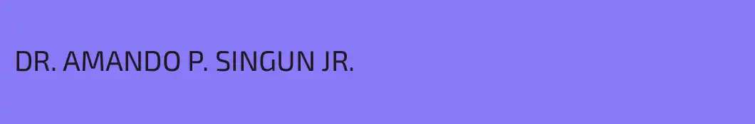 DR. AMANDO P. SINGUN JR.